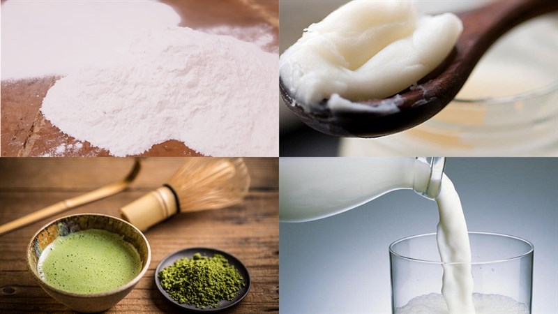 Các nguyên liệu món nạp năng lượng bánh trung thu nhân mtrần đen