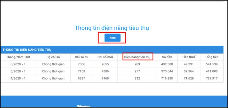 Hướng dẫn tra cứu hoá đơn, chỉ số tiêu thụ điện hàng tháng