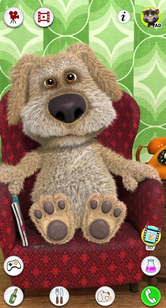 Lối chơi game Talking Ben the Dog