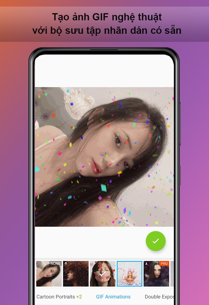 Tạo ảnh GIF nghệ thuật với bộ sưu tập nh&atilde;n d&aacute;n c&oacute; sẵn