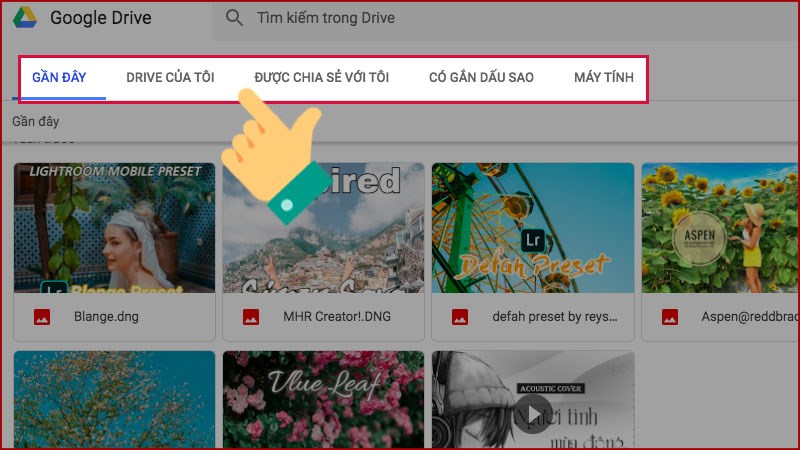 Bạn sẽ thấy dữ liệu hình ảnh, video của mình trong Google Drive.