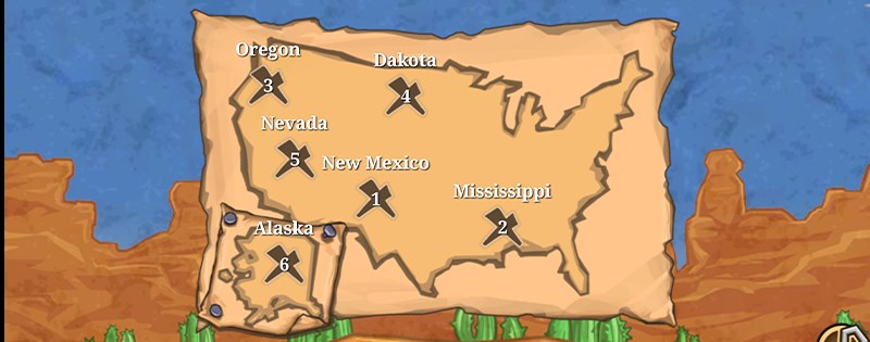 6 khu vực trong Guns'n'glory