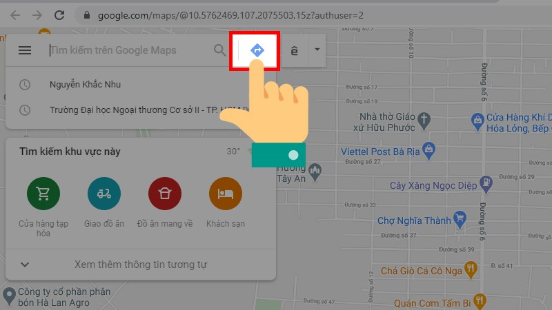 biểu tượng chỉ đường