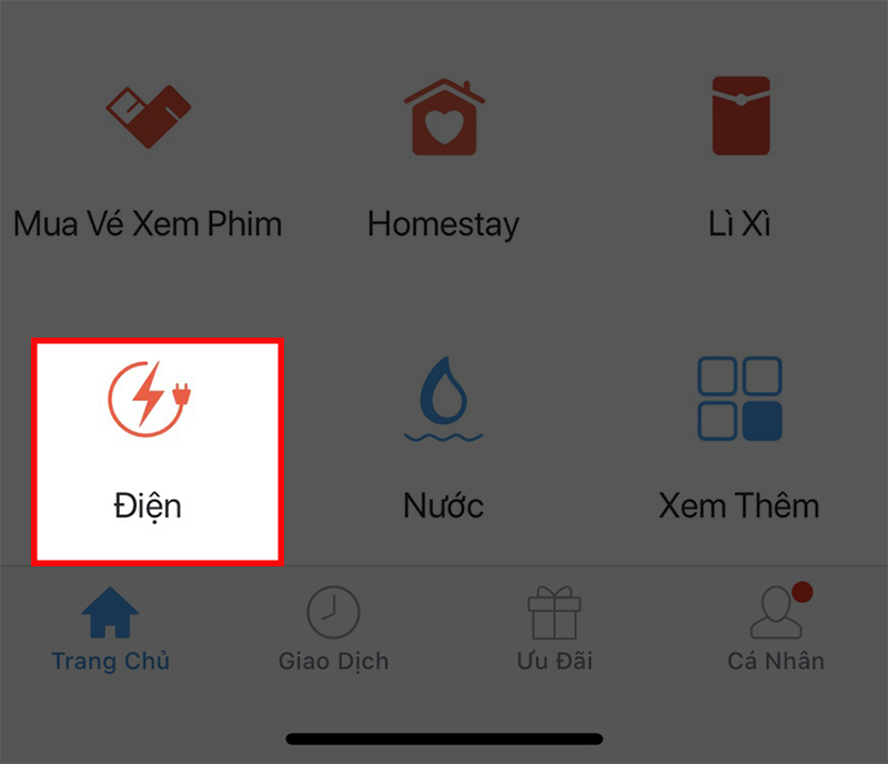 Chọn loại h&oacute;a đơn cần thanh to&aacute;n