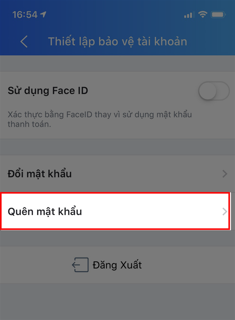 Chọn Qu&ecirc;n mật khẩu