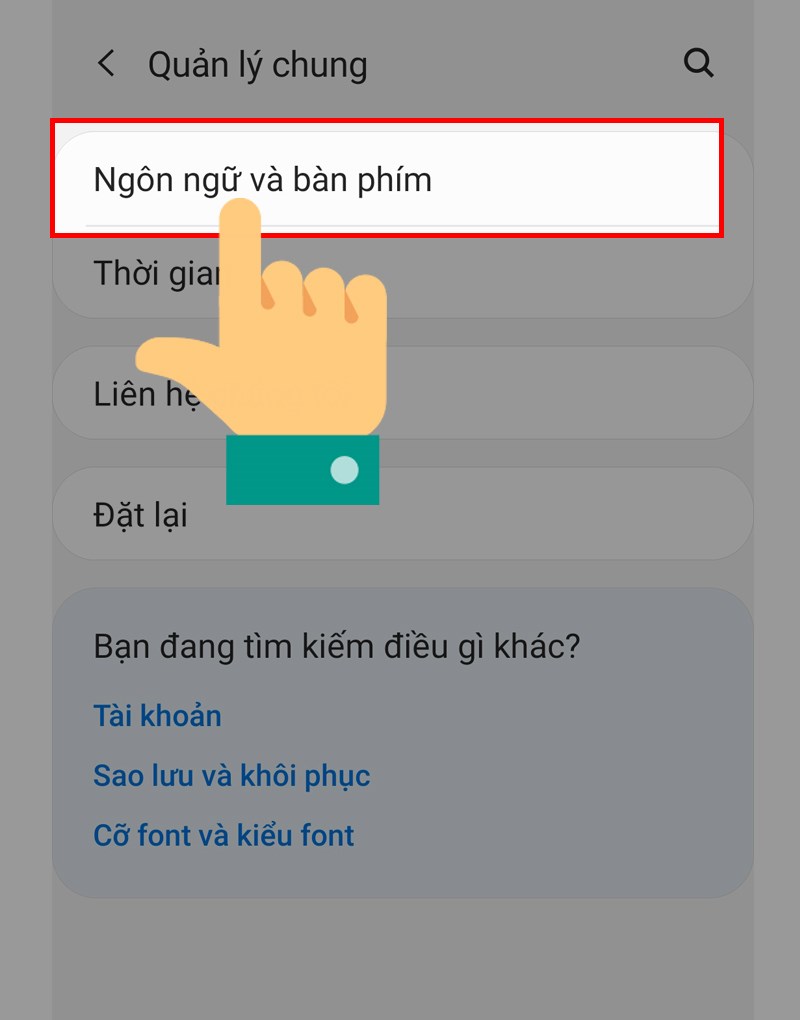 ngôn ngữ và bàn phím