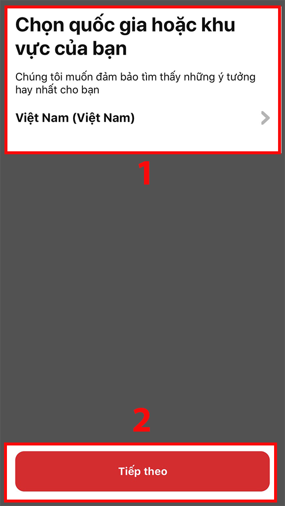 Chọn Quốc gia hoặc khu vực của bạn.