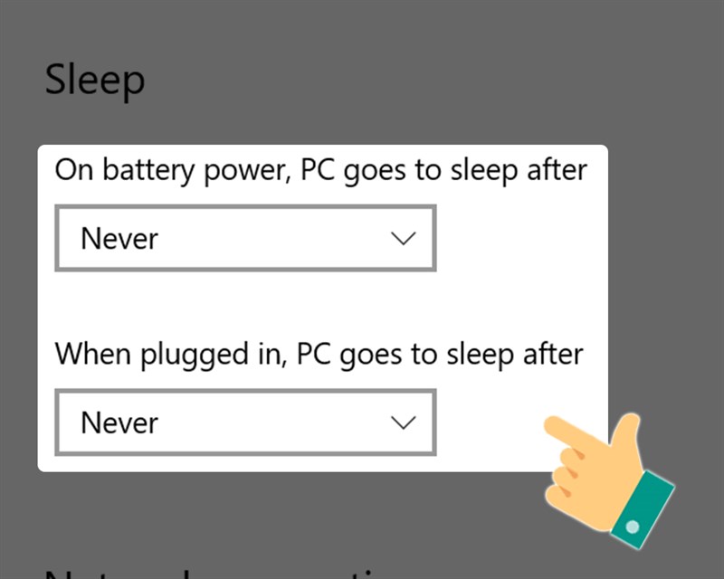 Tắt chế độ Sleep trên máy tính