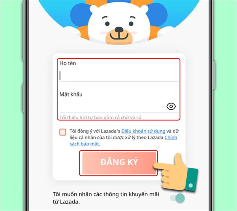 Đăng ký thành công.