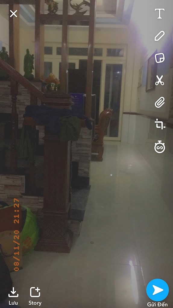 nhấn v&agrave;o h&igrave;nh tr&ograve;n để chụp ảnh.