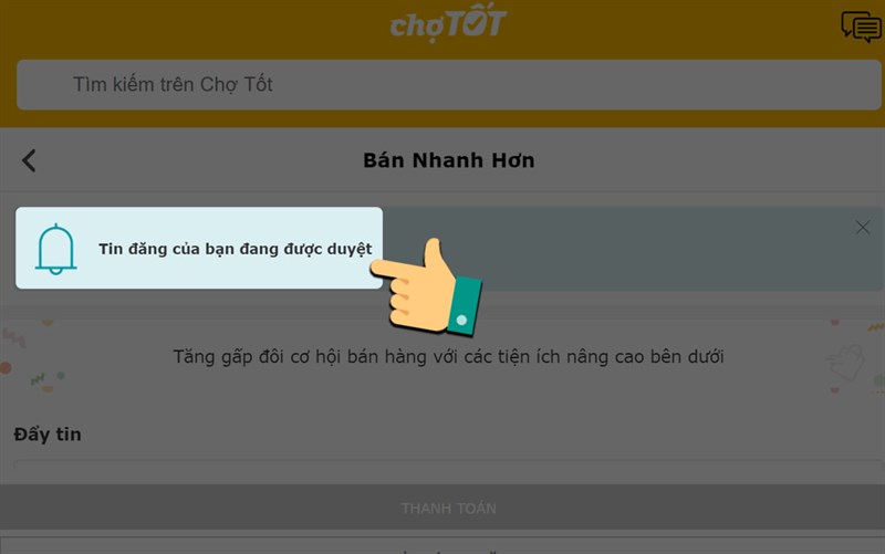 Đơn hàng đang được duyệt.