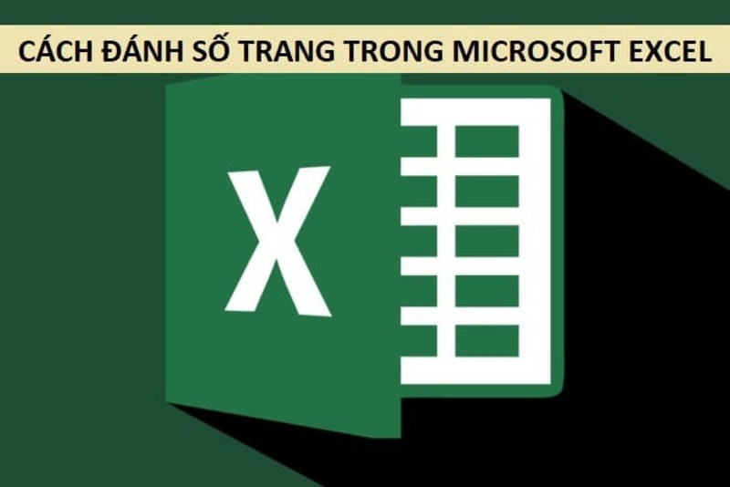 cách đánh số trang trong Excel