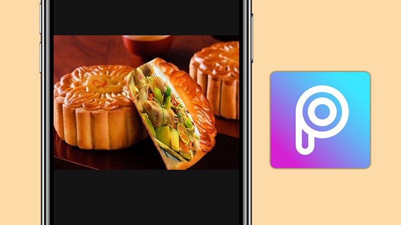 Cách ghép ảnh nhân bánh trung thu đang HOT trên điện thoại bằng PicsArt