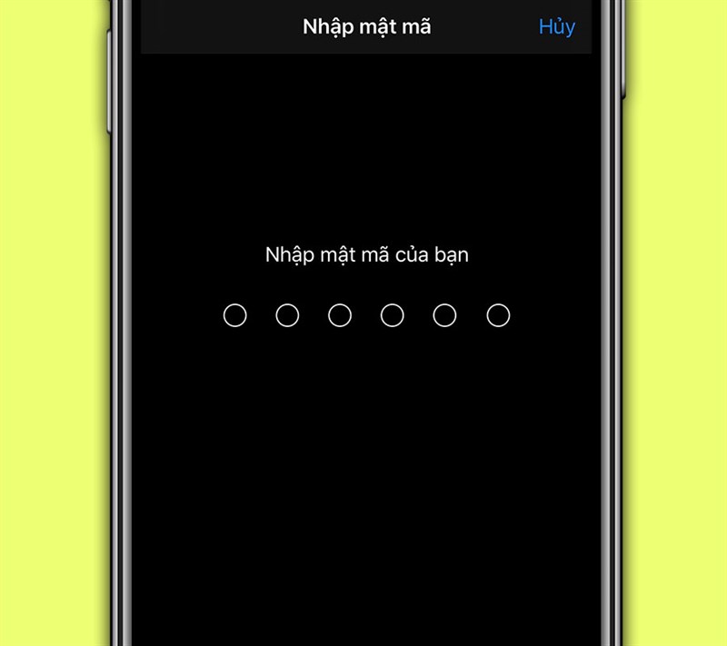 Nhập mật m&atilde;.