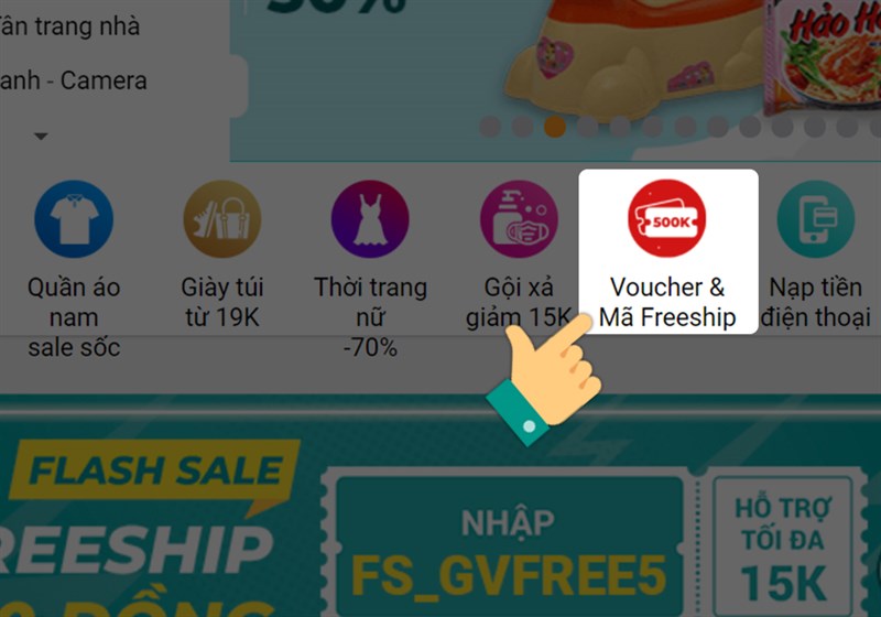 Tham gia các chương trình khuyến mãi do Sendo tổ chức để nhận mã giảm giá