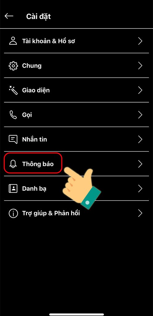 V&agrave;o C&agrave;i đặt th&ocirc;ng b&aacute;o tr&ecirc;n ứng dụng Skype