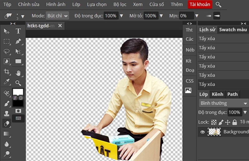 Cách xóa nền ảnh bằng Photoshop Online nhanh chóng, đơn giản nhất