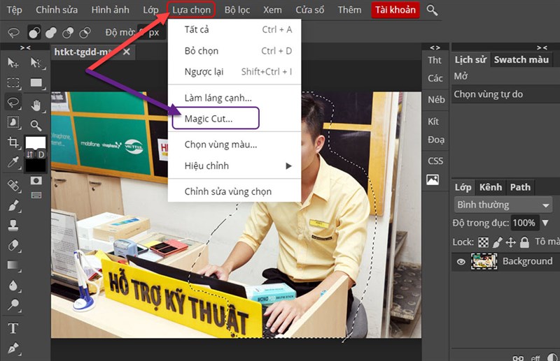 Xóa nền ảnh là công việc đau đầu với những người không chuyên. Tuy nhiên, với photoshop online miễn phí, bạn có thể hoàn thành công việc một cách nhanh chóng và hiệu quả. Các công cụ xóa nền chuyên nghiệp sẽ giúp bạn tạo ra những bức ảnh ấn tượng. Hãy click vào hình ảnh liên quan để khám phá ngay.