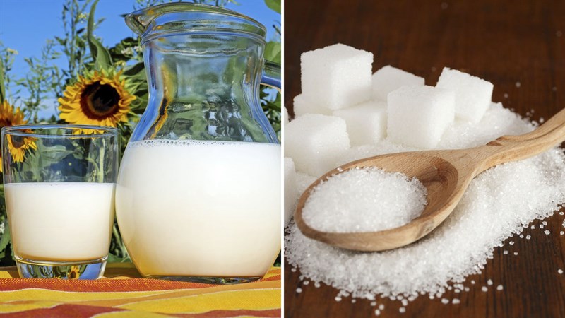 Nguyên liệu món nạp năng lượng làm sữa đặc