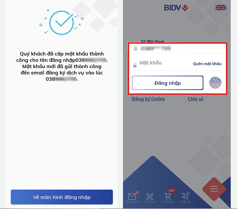đăng nhập lại