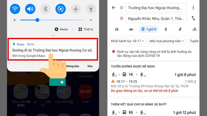 gửi bằng điện thoại