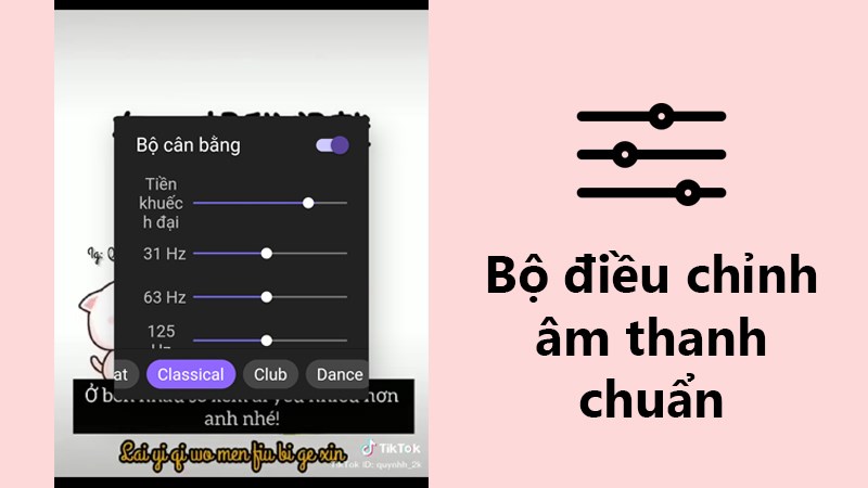 điều chỉnh &acirc;m thanh