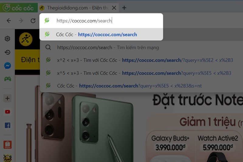C&ocirc;ng cụ Cốc Cốc seach.