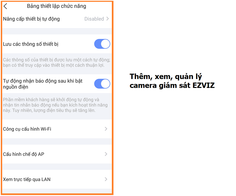 Thêm, xem, quản lý camera giám sát EZVIZ đơn giản và dễ dàng