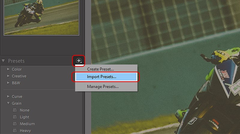 Cách import preset Lightroom PC 2
