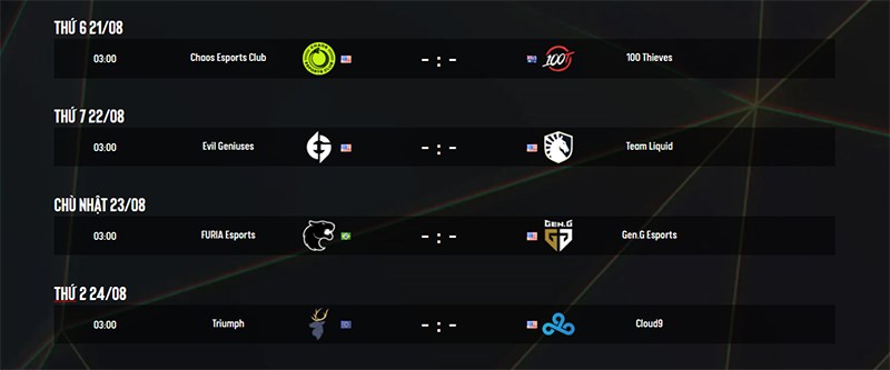 Lịch thi đấu ESL ONE COLOGNE 2020 (từ ng&agrave;y 21/08 đến 24/08) khu vực Ch&acirc;u Mỹ