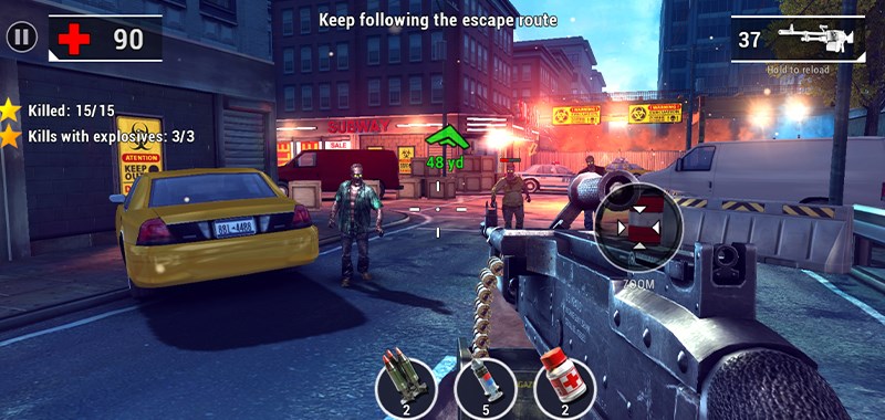 Tham gia những trận chiến ti&ecirc;u diệt x&aacute;c sống đầy hấp dẫn