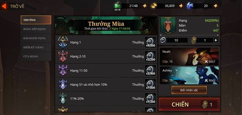 Cố gắng sinh tồn l&acirc;u nhất c&oacute; thể để ghi t&ecirc;n v&agrave;o bảng xếp hạng