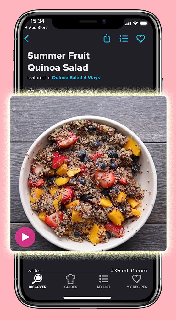 Các công thức đều có video hướng dẫn