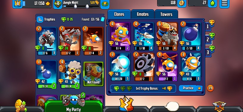 Những thẻ bài trong Badland Brawl