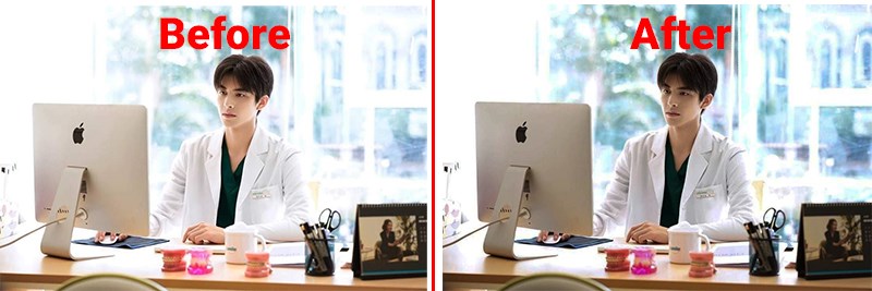 Như vậy, bạn đã thành công sử dụng công cụ Ánh sáng rồi.