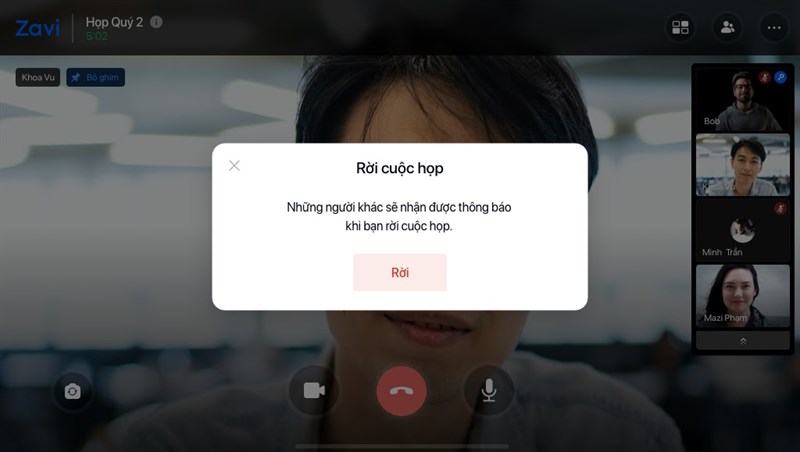 Rời cuộc họp