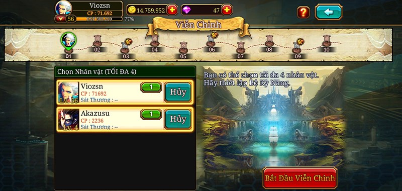 V&ocirc; số cửa ải viễn chinh đang chờ được chinh phục