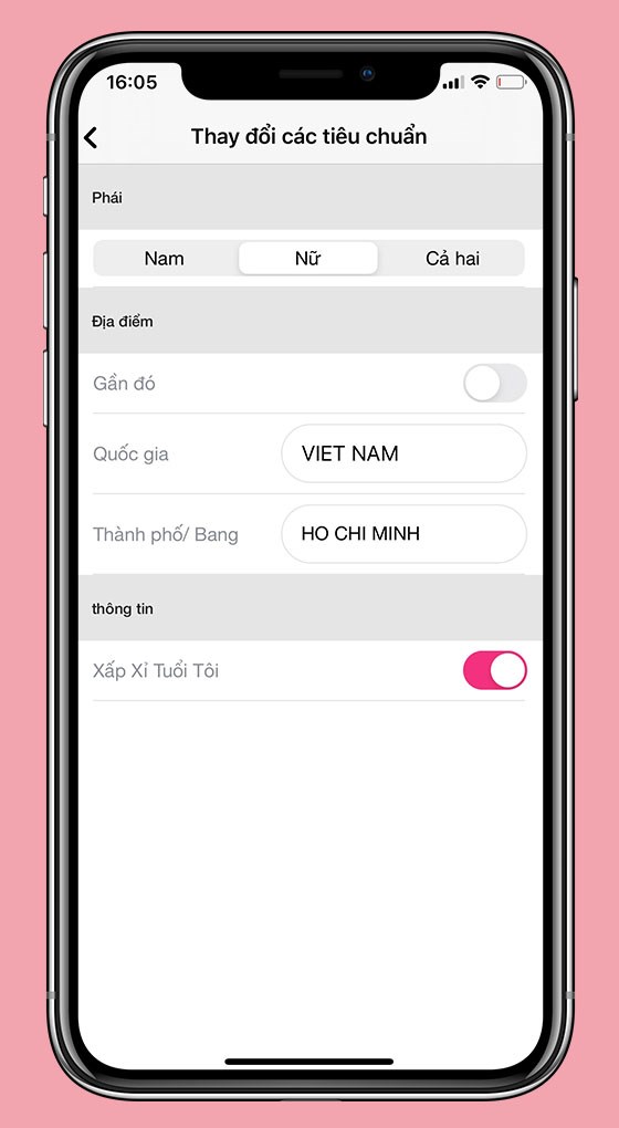 T&igrave;m kiếm bạn b&egrave; theo ti&ecirc;u chuẩn tr&ecirc;n W-Match