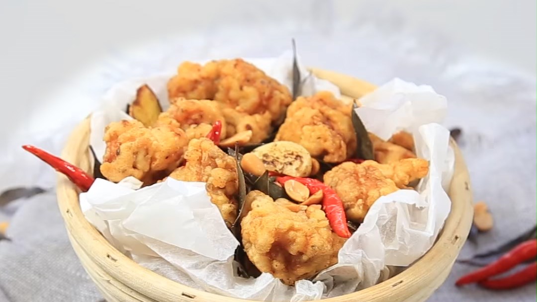 Gà chiên bia