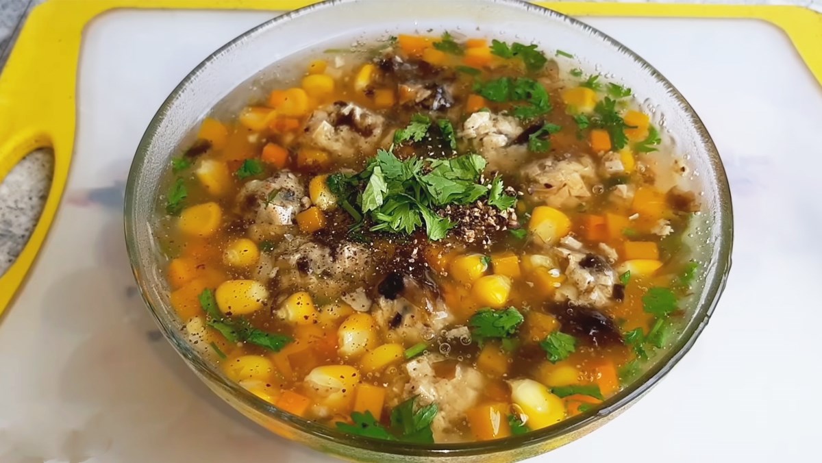 Súp thịt viên chay