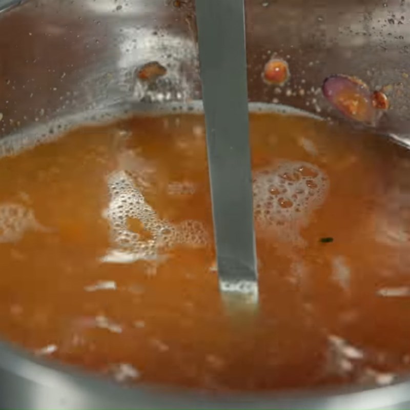 Bước 4 Nấu canh mít Canh mít non nấu tôm lá lốt