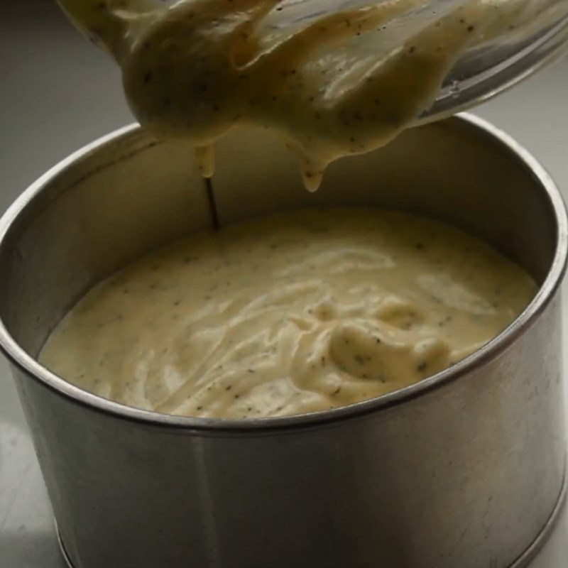 Bước 4 Đổ khuôn và nướng bánh Bánh bông lan trà đào