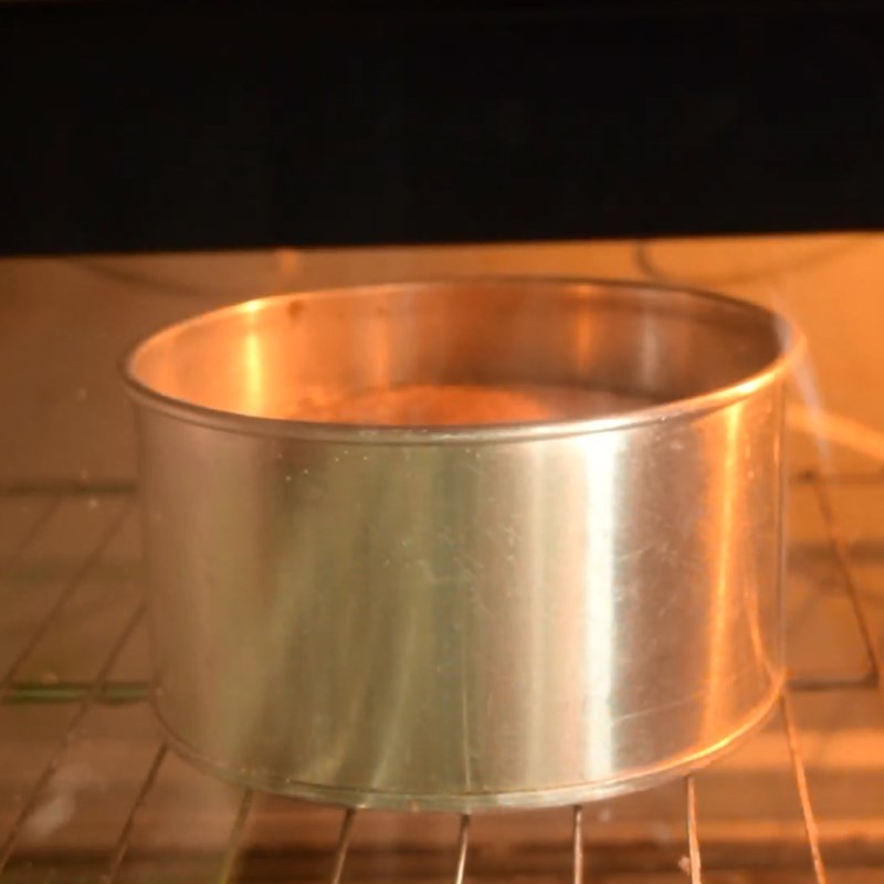 Bước 4 Đổ khuôn và nướng bánh Bánh bông lan trà đào