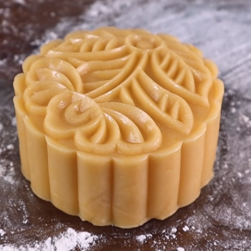 Bước 7 Đóng bánh Bánh trung thu đậu xanh trứng muối sầu riêng bằng nồi cơm điện