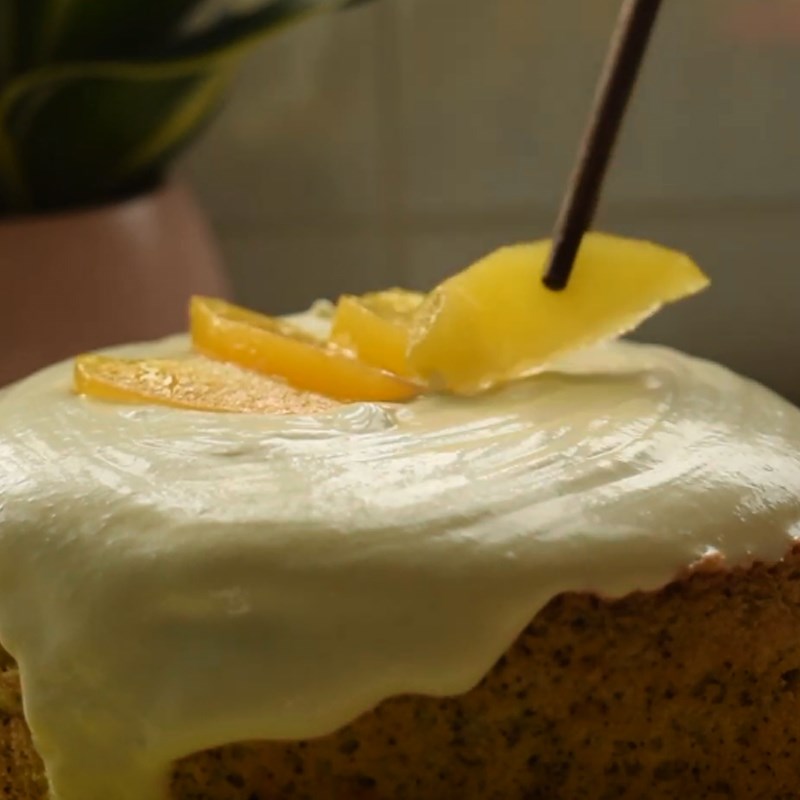 Bước 6 Hoàn thành Bánh bông lan trà đào