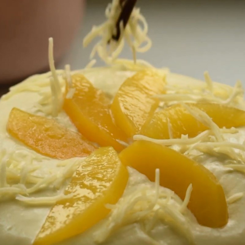 Bước 6 Hoàn thành Bánh bông lan trà đào