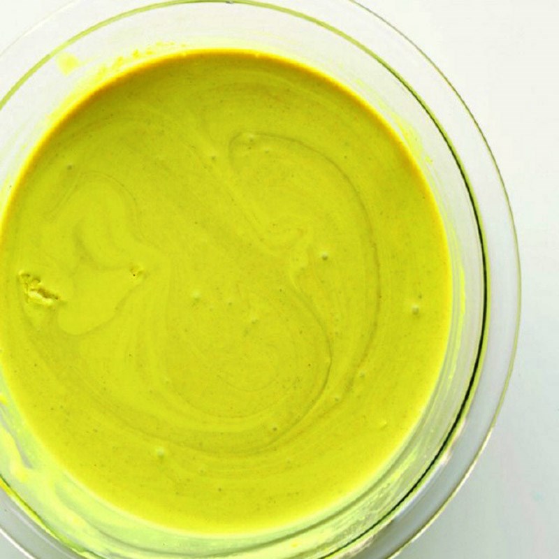 Bước 1 Làm hỗn hợp kem Kem nghệ cốt dừa