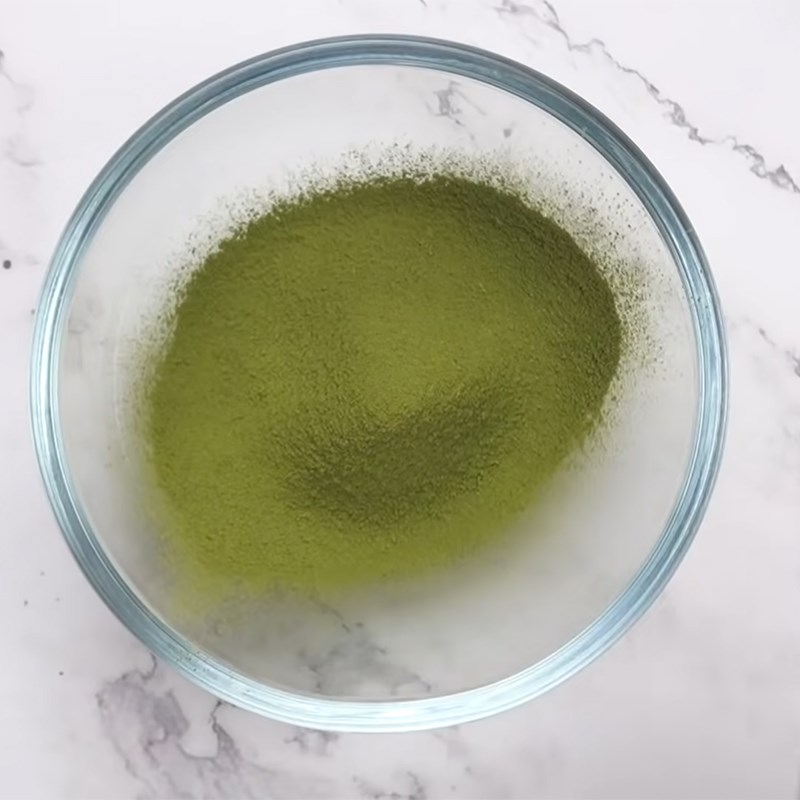 Bước 1 Làm hỗn hợp matcha Kem matcha