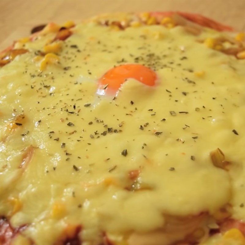 Bước 6 Nướng bánh Pizza bắp phô mai