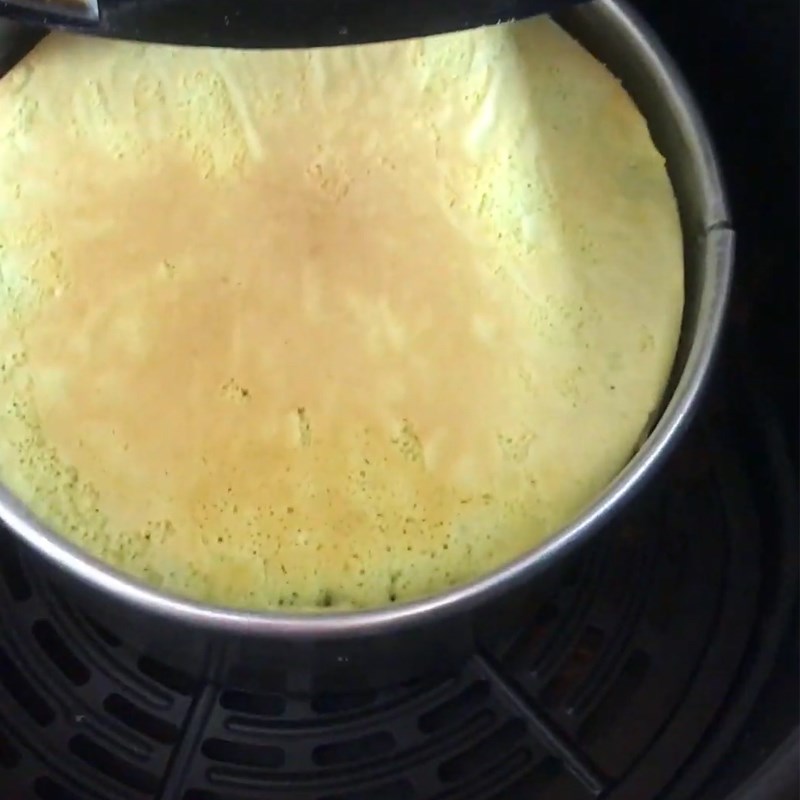 Bước 6 Nướng bánh Bánh bông lan trà xanh bằng nồi chiên không dầu